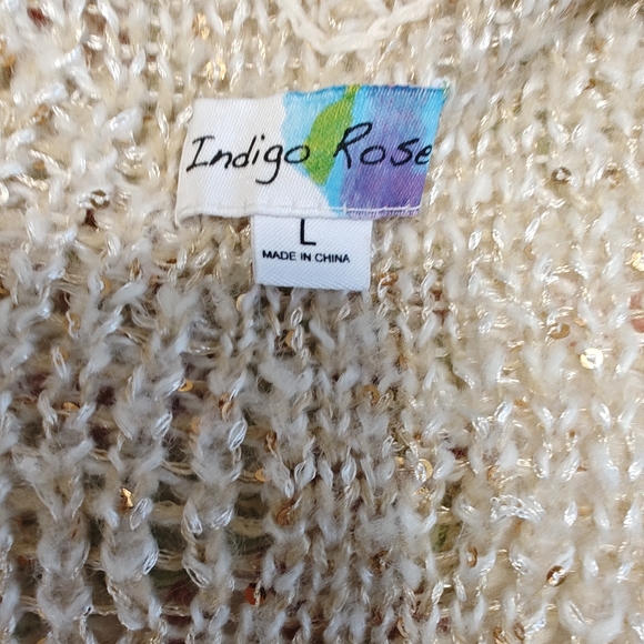 Indigo Rose Long Cardigan Style Sweater - Large - Picture 7 of 7